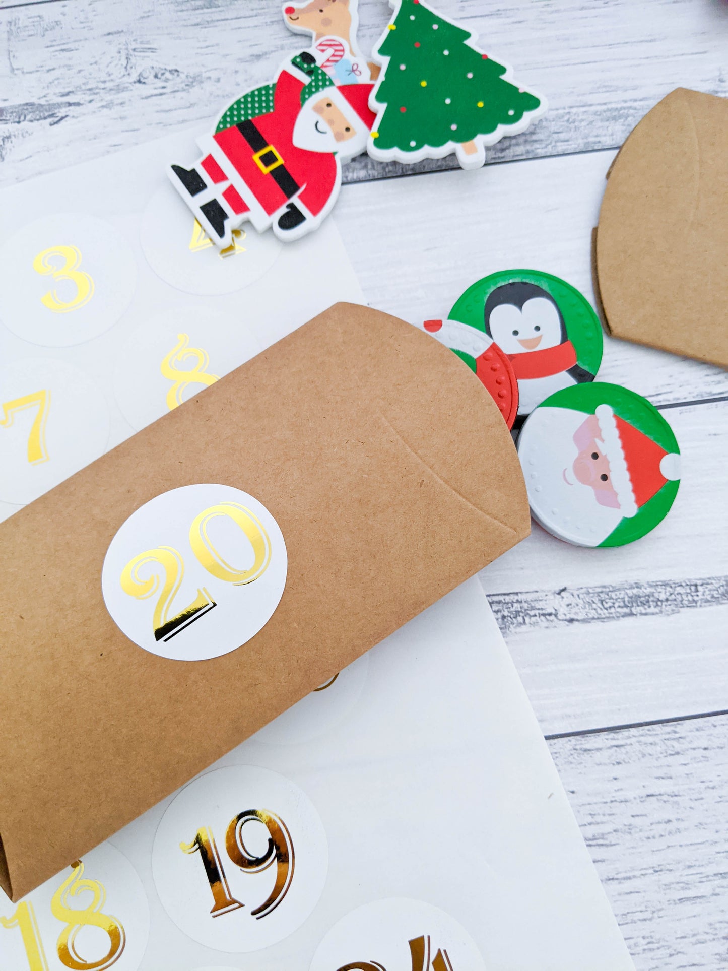 E&L Designs Foil Number Sticker Set - DIY Advent Calendar