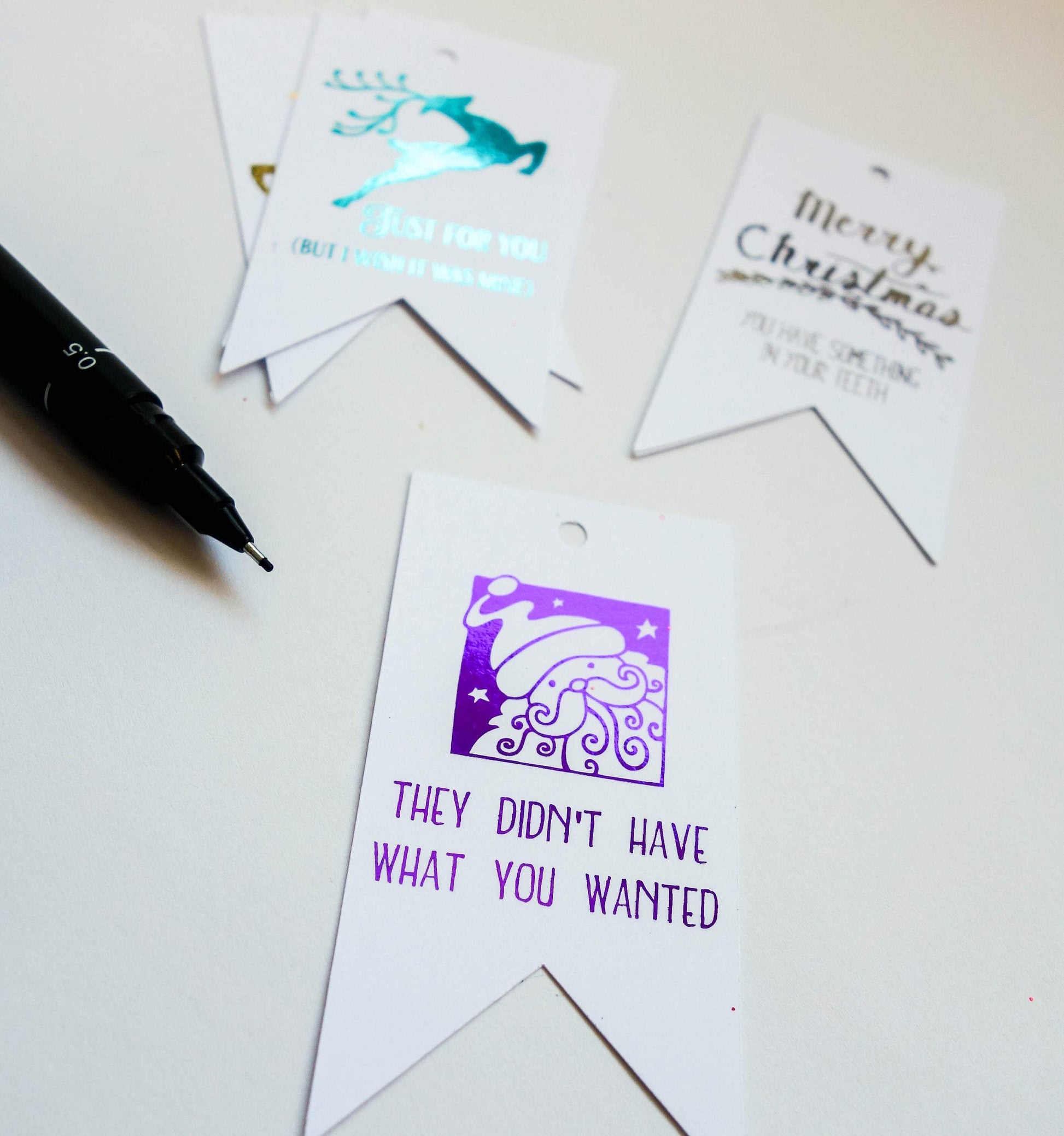 E&L Designs Funny Christmas Gift Tags -  Pack of 12