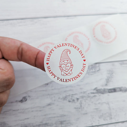 E&L Designs Gnome Valentine's Day Stickers