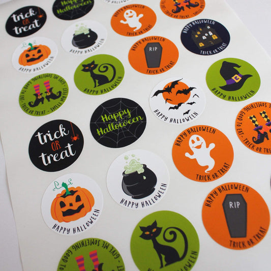 E&L Designs Halloween Party Favour Stickers