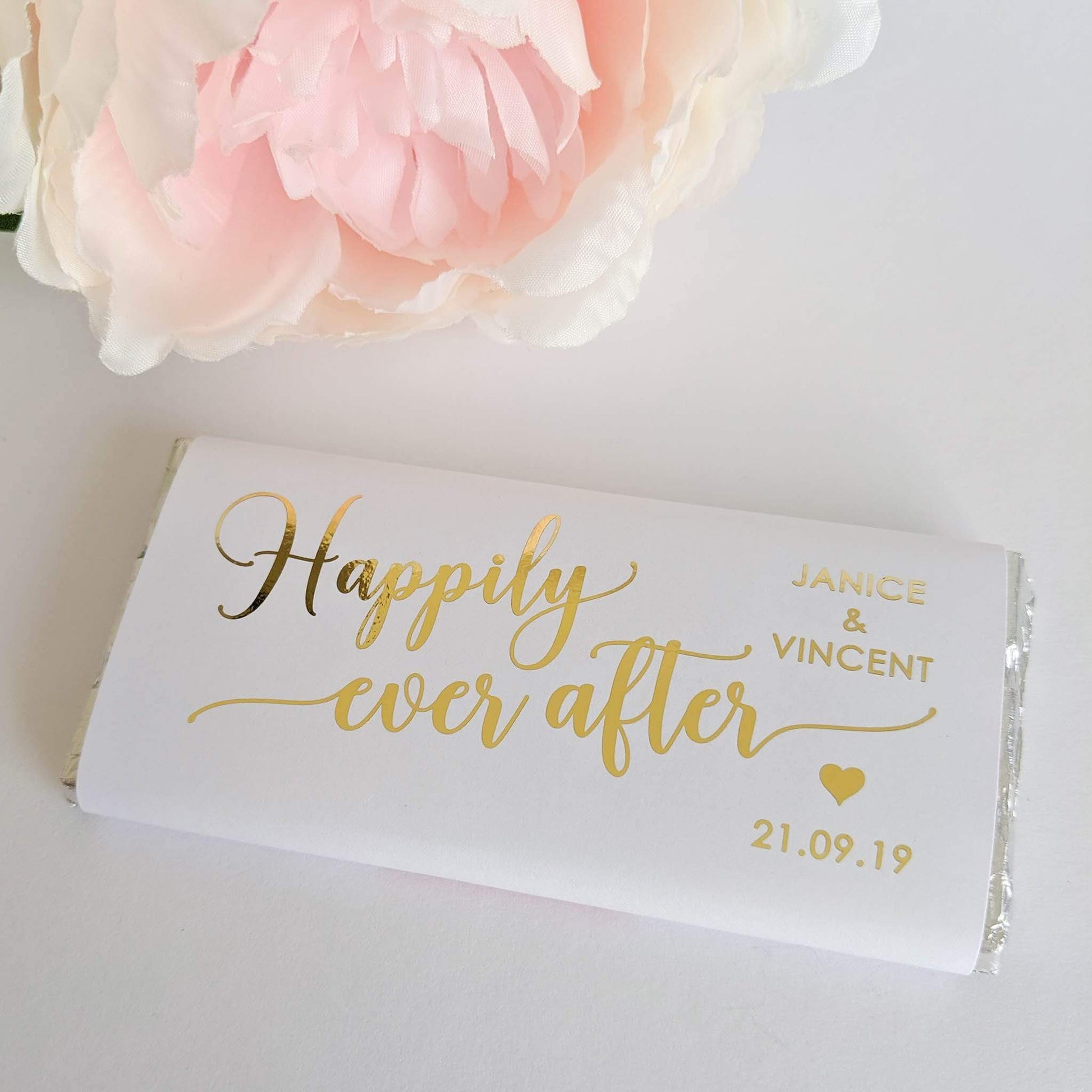 E&L Designs Happily Ever After Chocolate Wrappers x 10