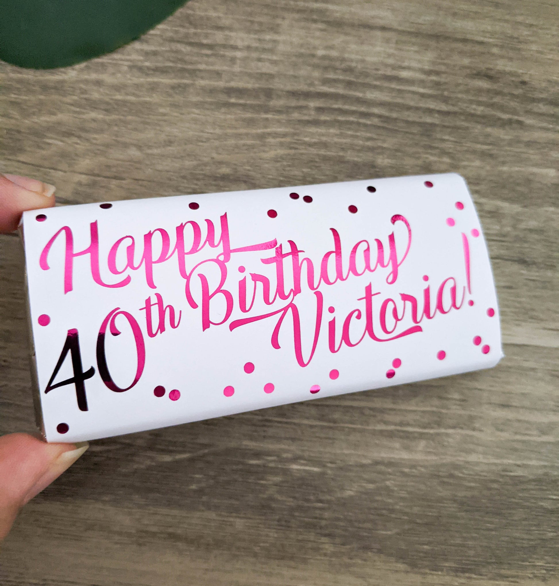 E&L Designs Happy Birthday Confetti Chocolate Wrappers, Set of 10