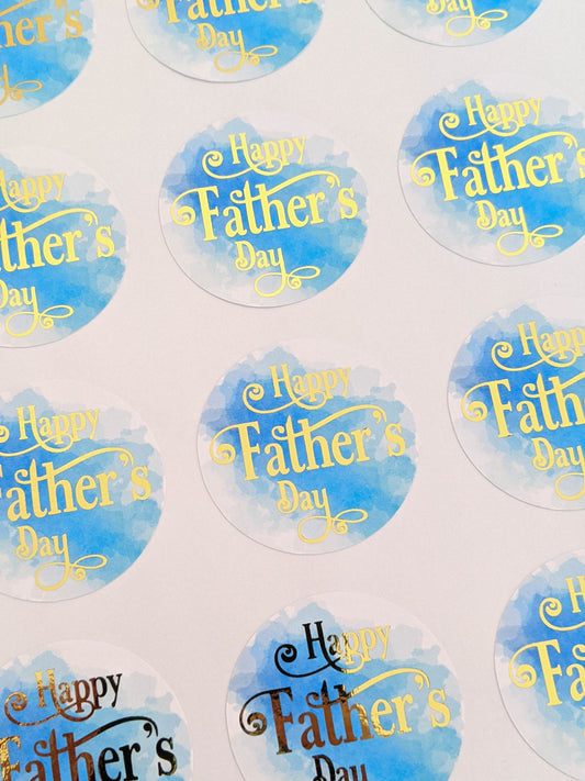 E&L Designs Happy Father's Day Foil Stickers