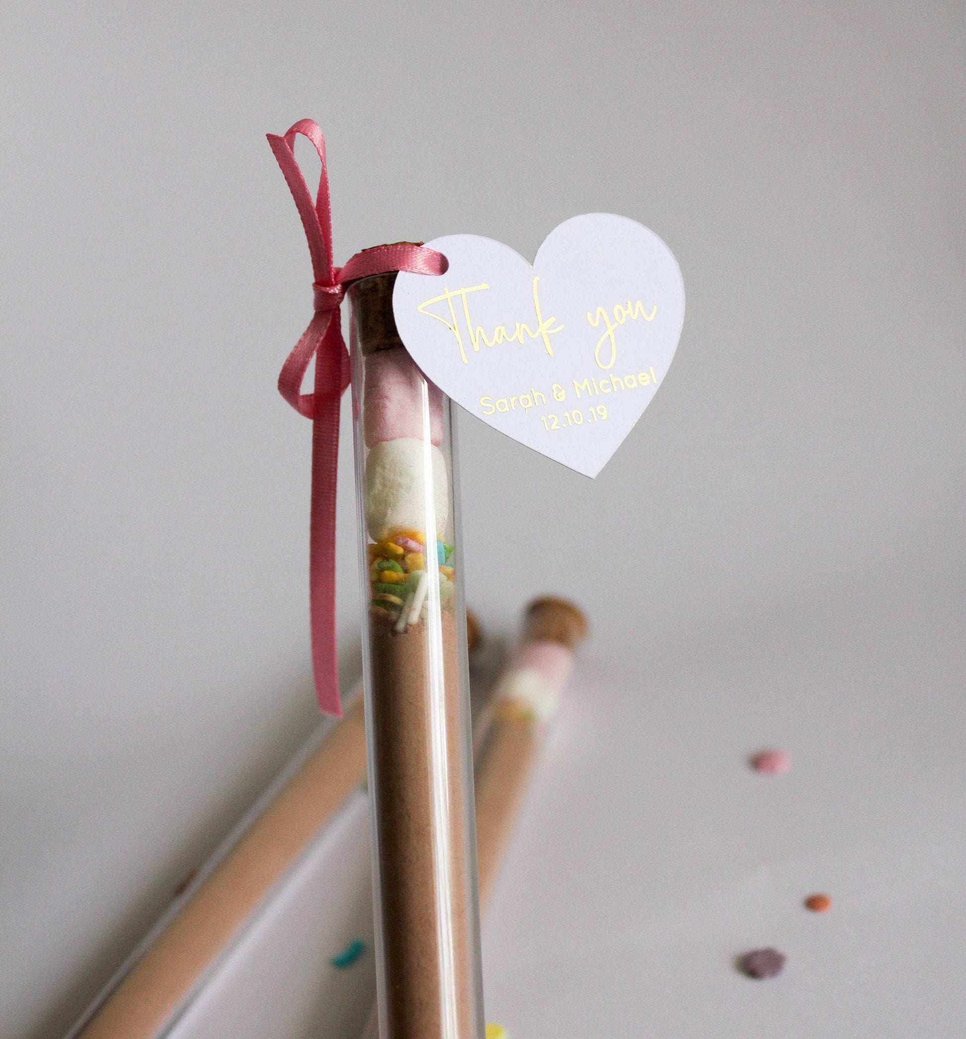 E&L Designs Heart Shaped Thank You Gift Tags - Pack of 20