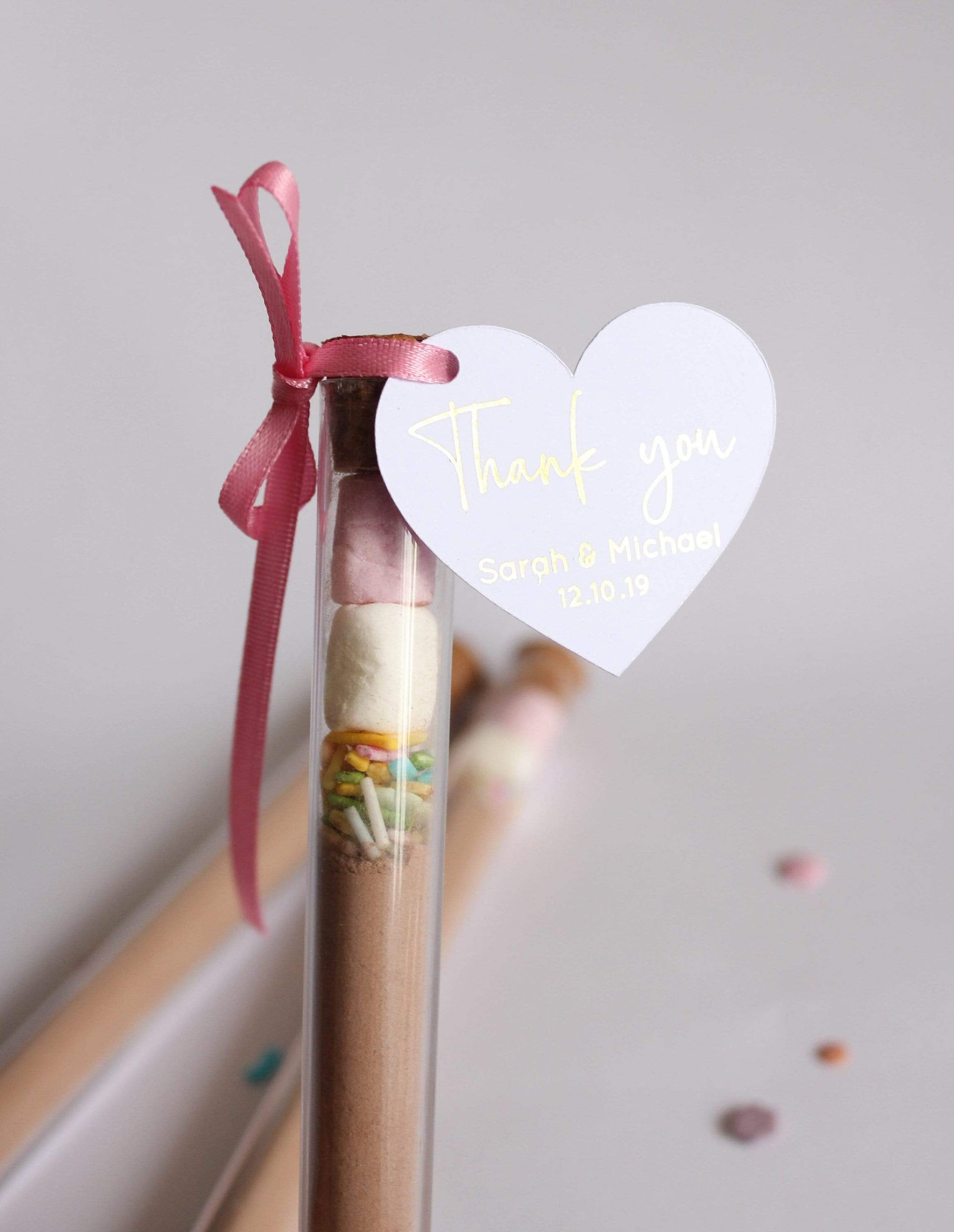 E&L Designs Heart Shaped Thank You Gift Tags - Pack of 20