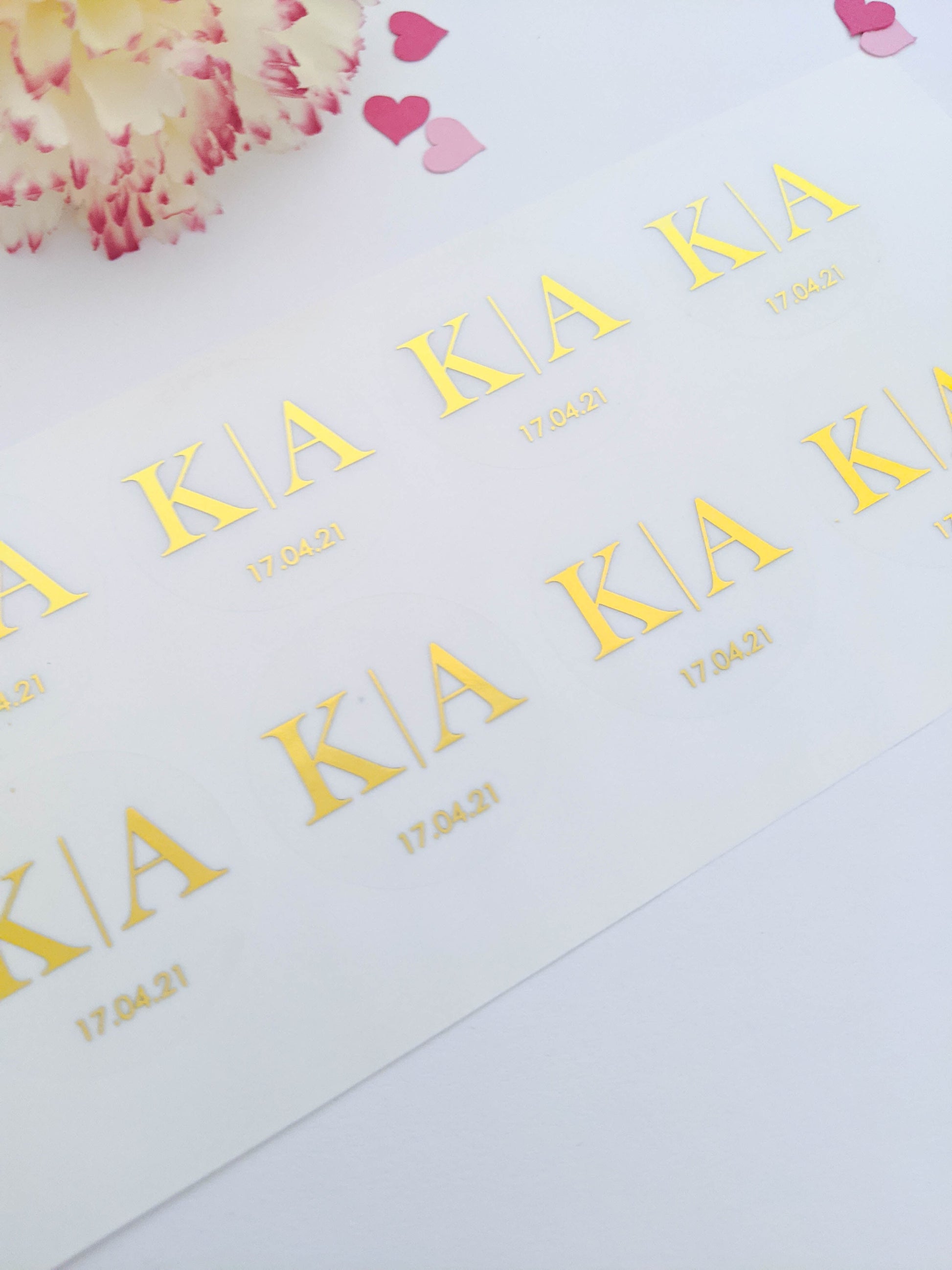 Buy Envelope Sticker With Initials for Wedding Invitation