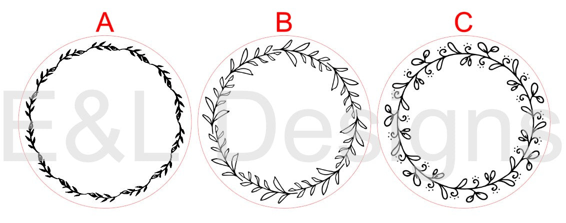 E&L Designs Leaf Bordered Clear Foil Envelope Seals