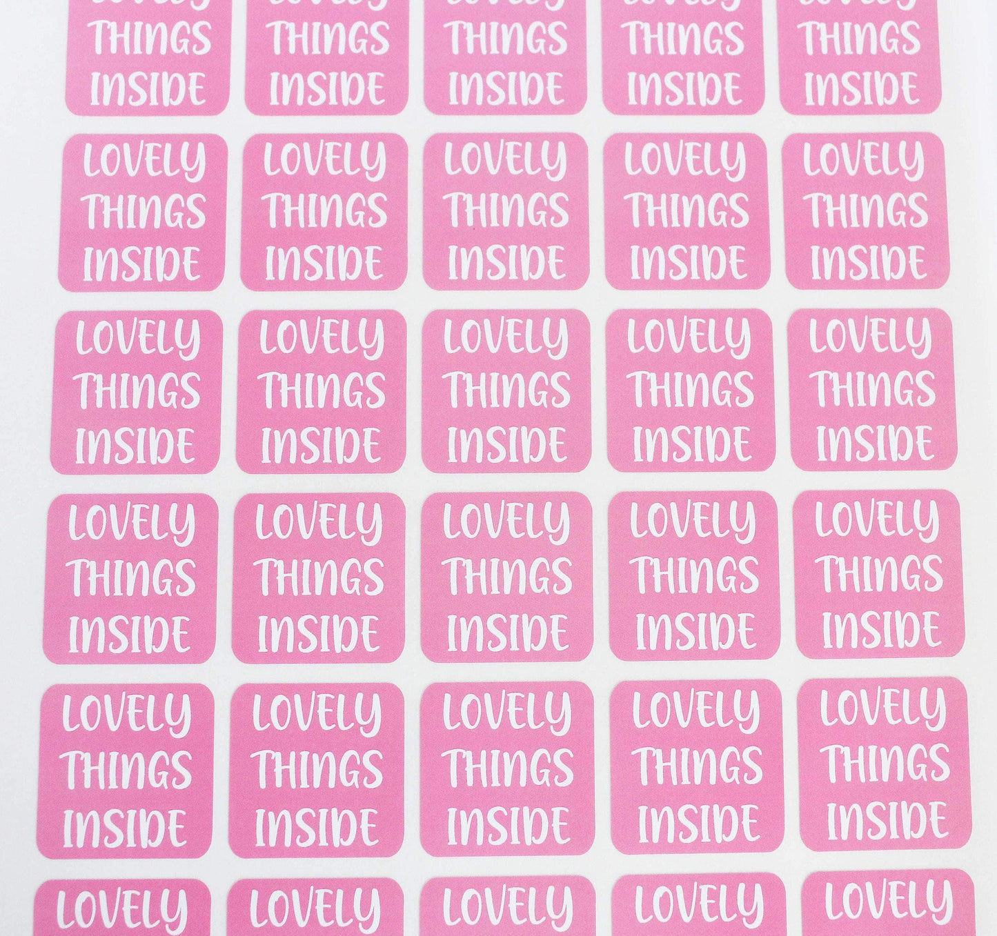 E&L Designs Lovely Things Inside Order Stickers - Pack of 30