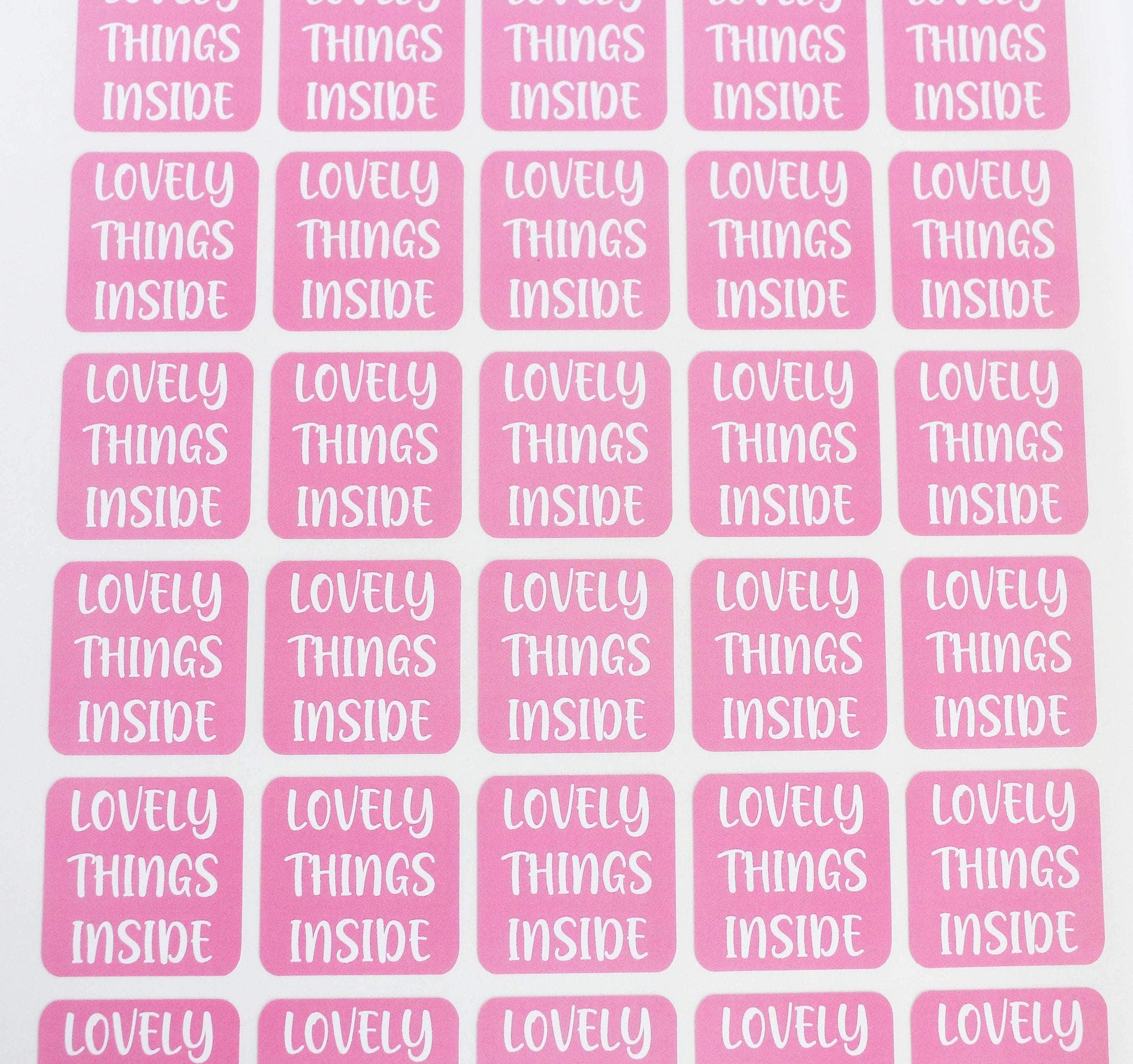 E&L Designs Lovely Things Inside Order Stickers - Pack of 30