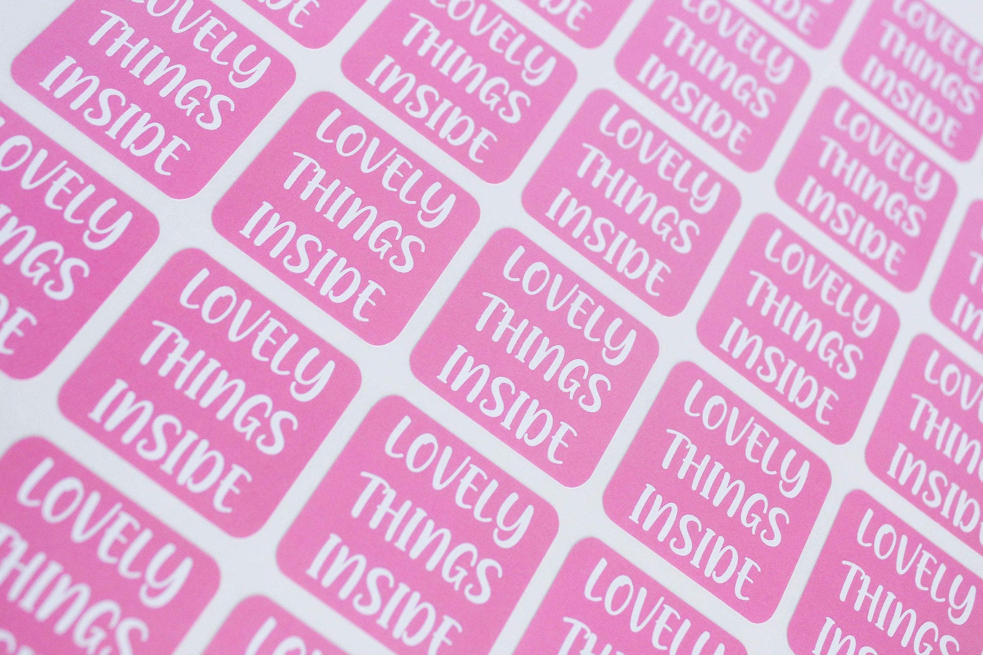 E&L Designs Lovely Things Inside Order Stickers - Pack of 30