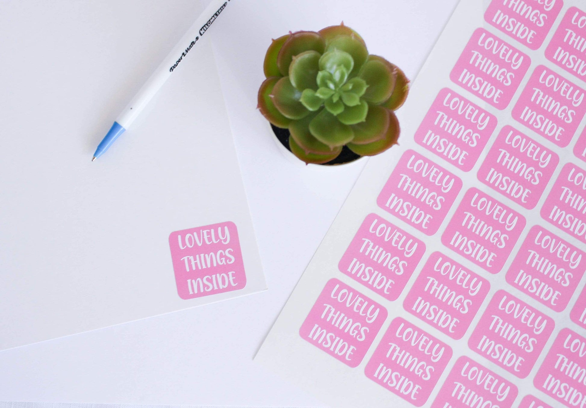 E&L Designs Lovely Things Inside Order Stickers - Pack of 30