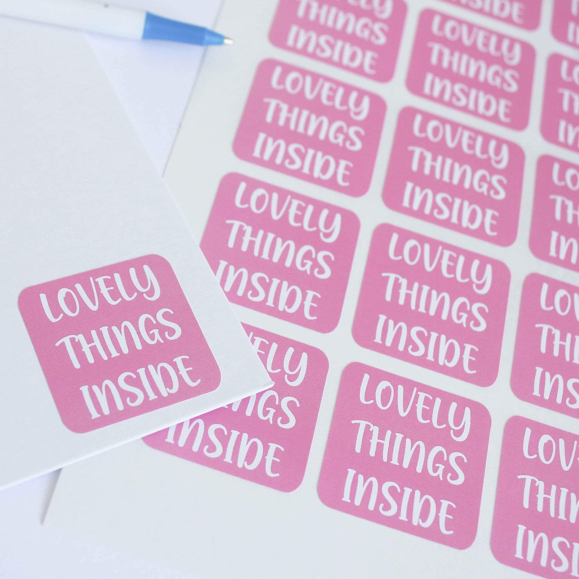 E&L Designs Lovely Things Inside Order Stickers - Pack of 30