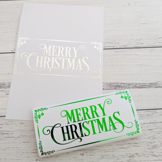 E&L Designs Merry Christmas Chocolate Wrappers, Set of 10