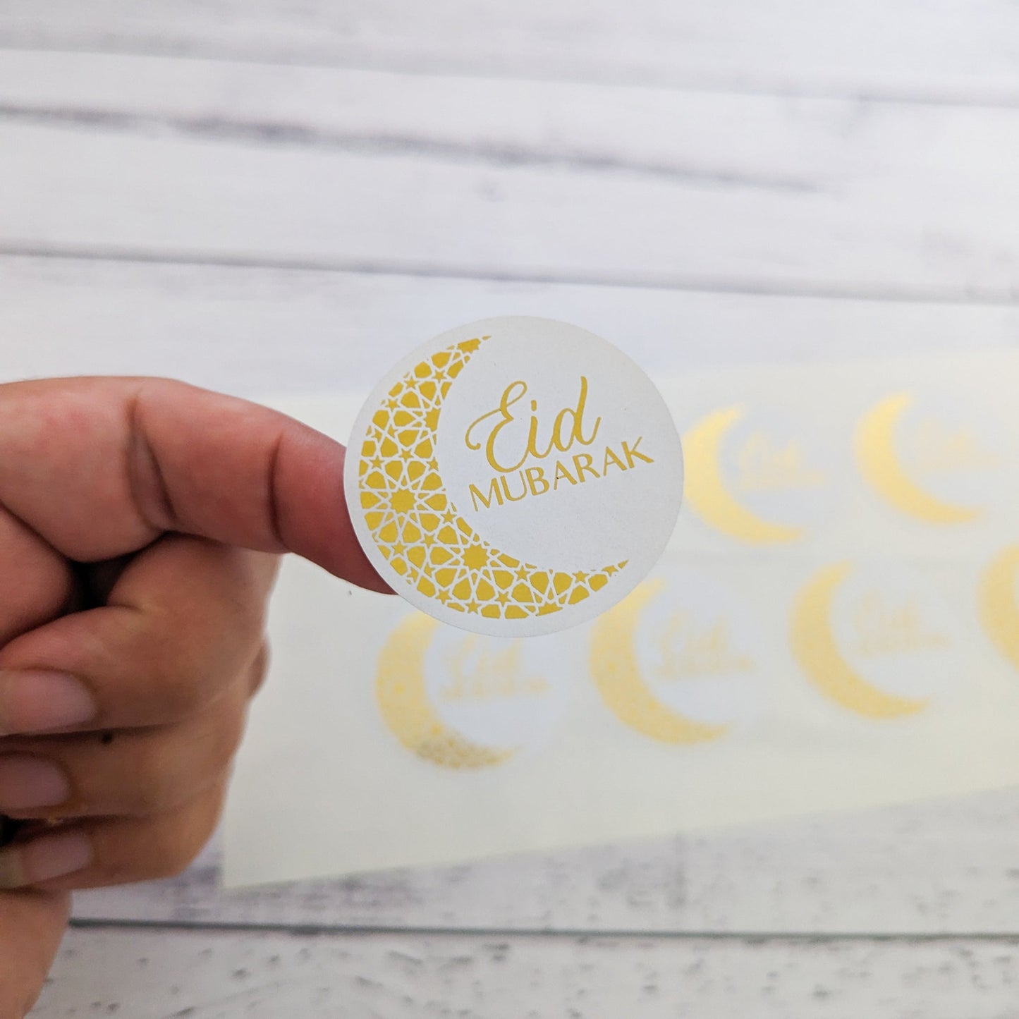 E&L Designs Moon Eid Mubarak Stickers