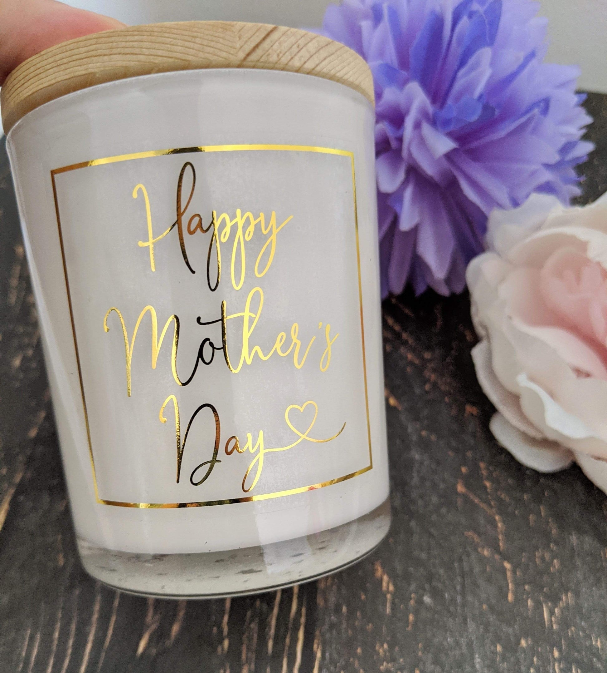 E&L Designs Mother's Day Clear Foiled Candle Stickers