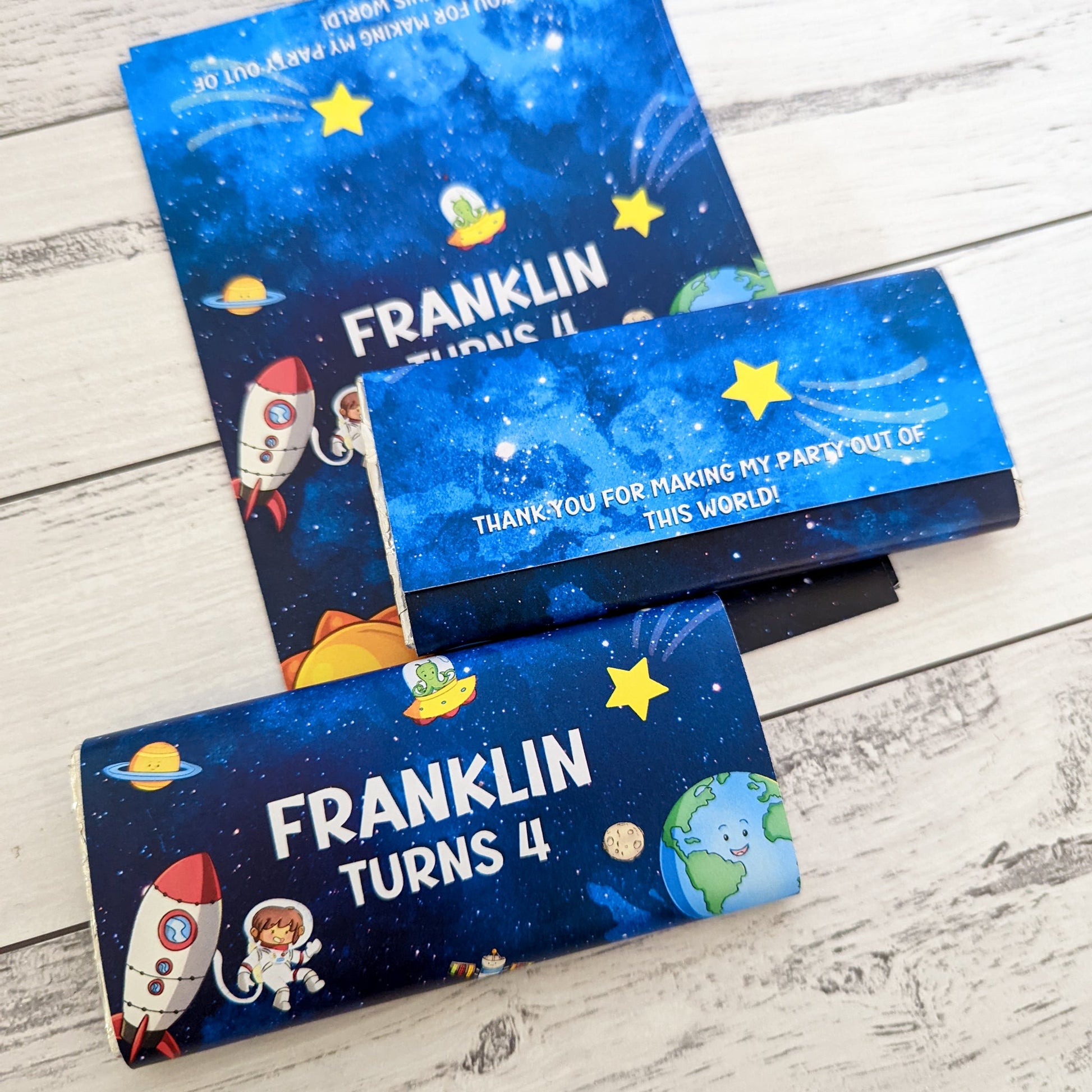 E&L Designs Out of this World Space Chocolate Wrappers, Set of 10