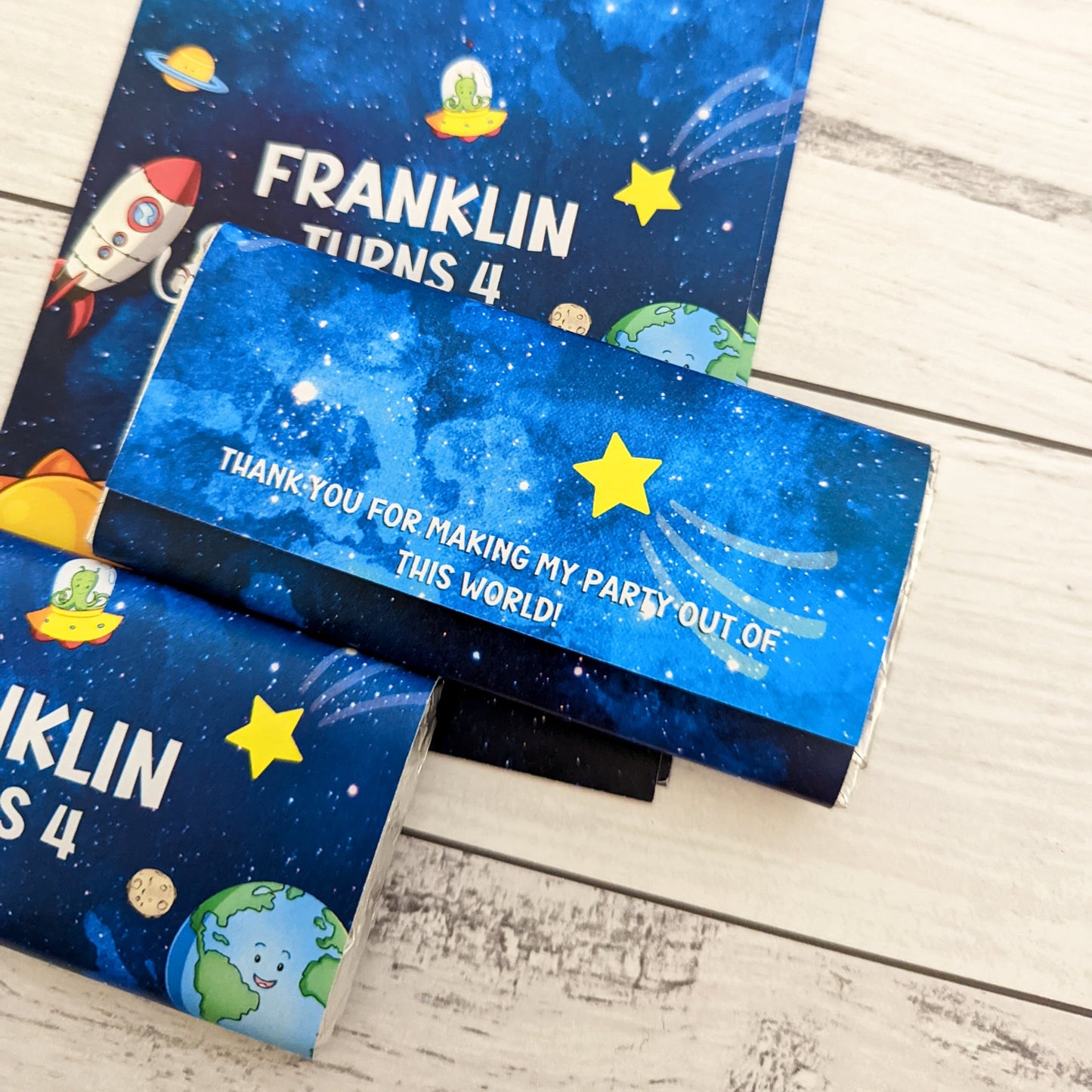 E&L Designs Out of this World Space Chocolate Wrappers, Set of 10