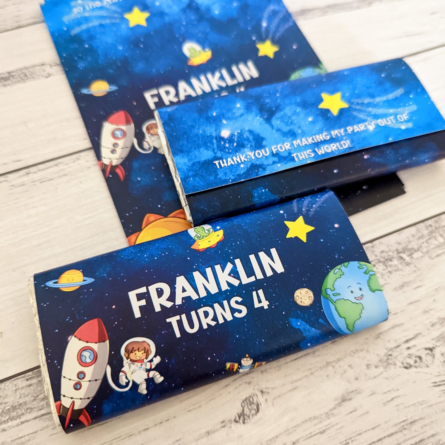 E&L Designs Out of this World Space Chocolate Wrappers, Set of 10