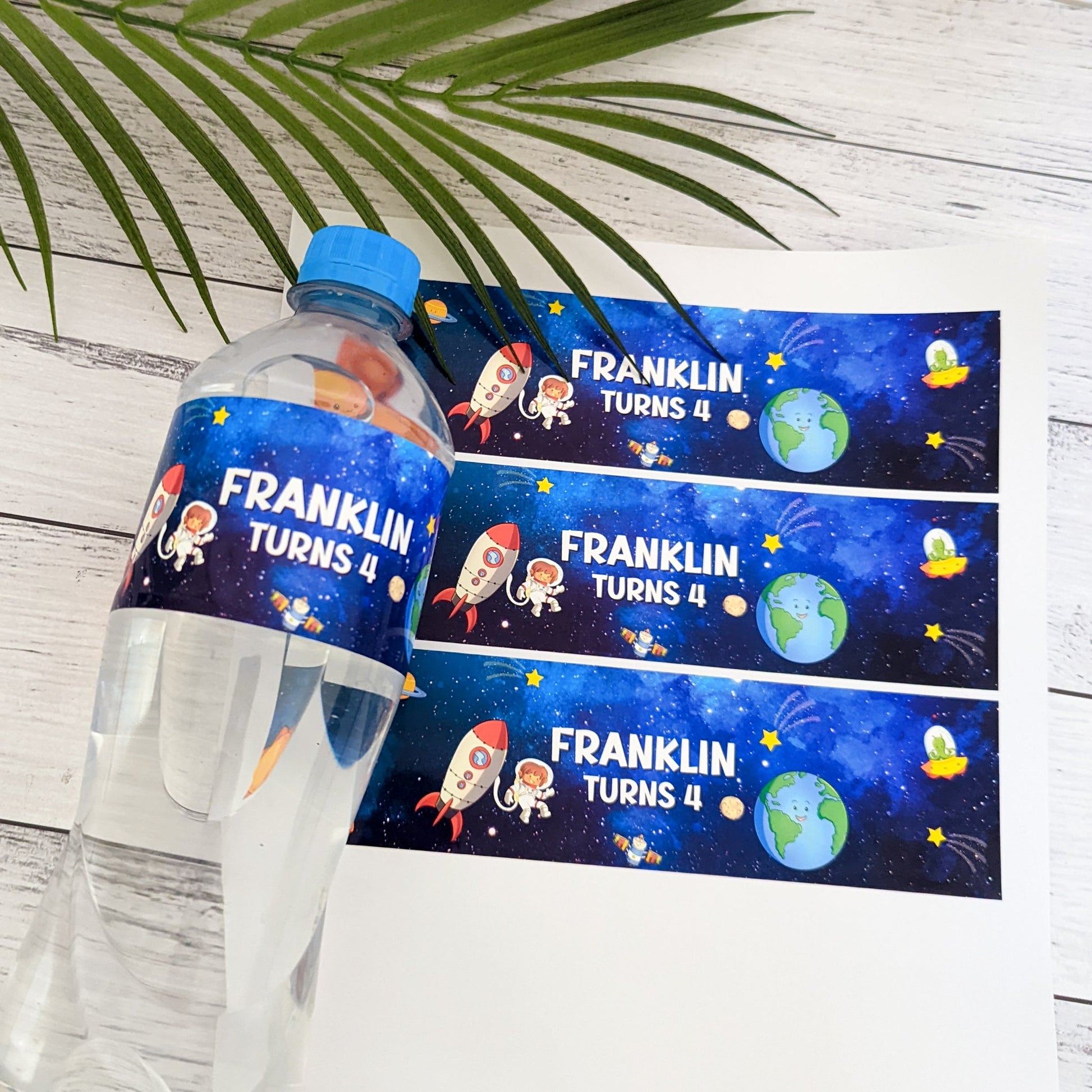 E&L Designs Out of this World Space Water Bottle Labels