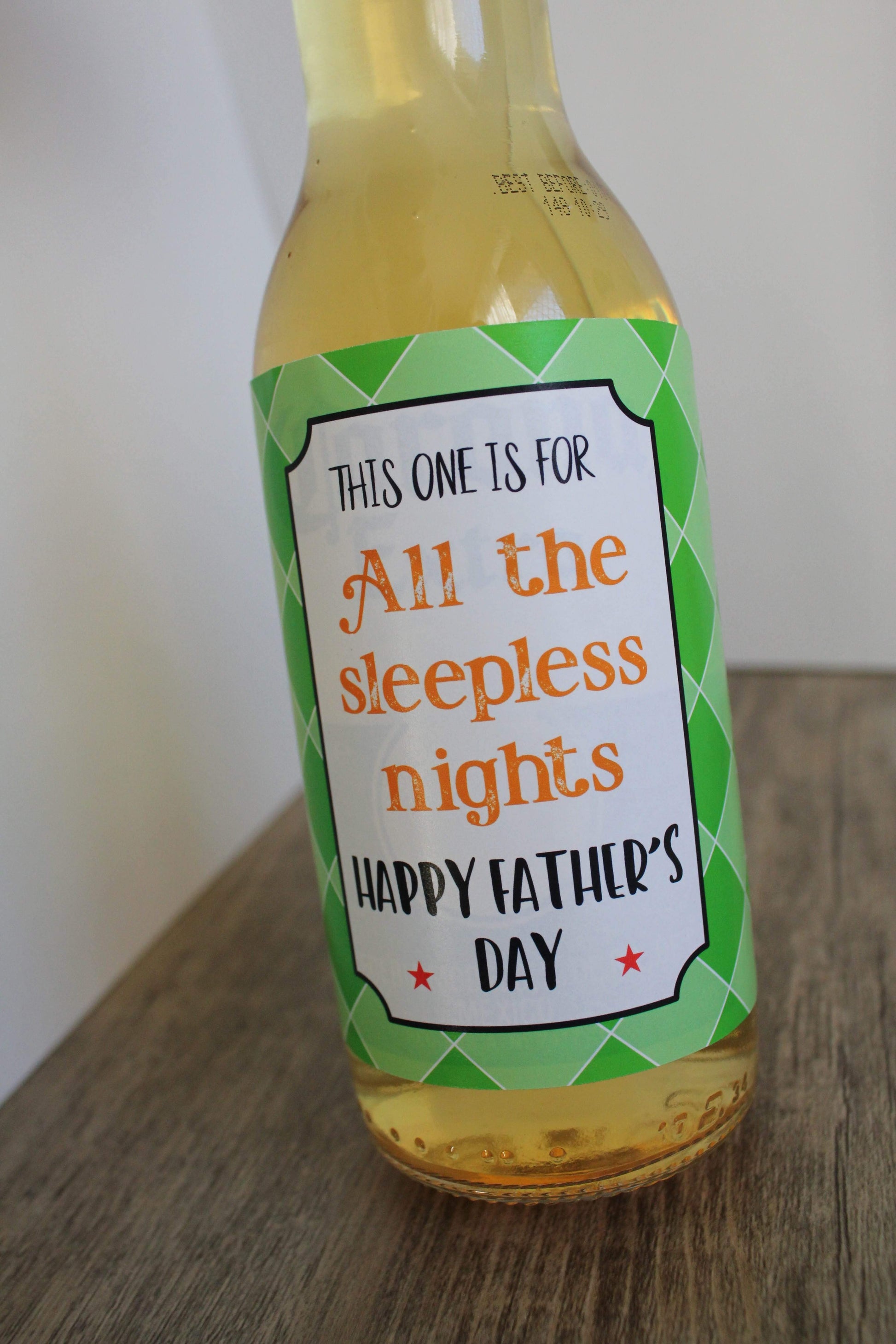 E&L Designs Personalised Beer Bottle Labels - First Father's Day