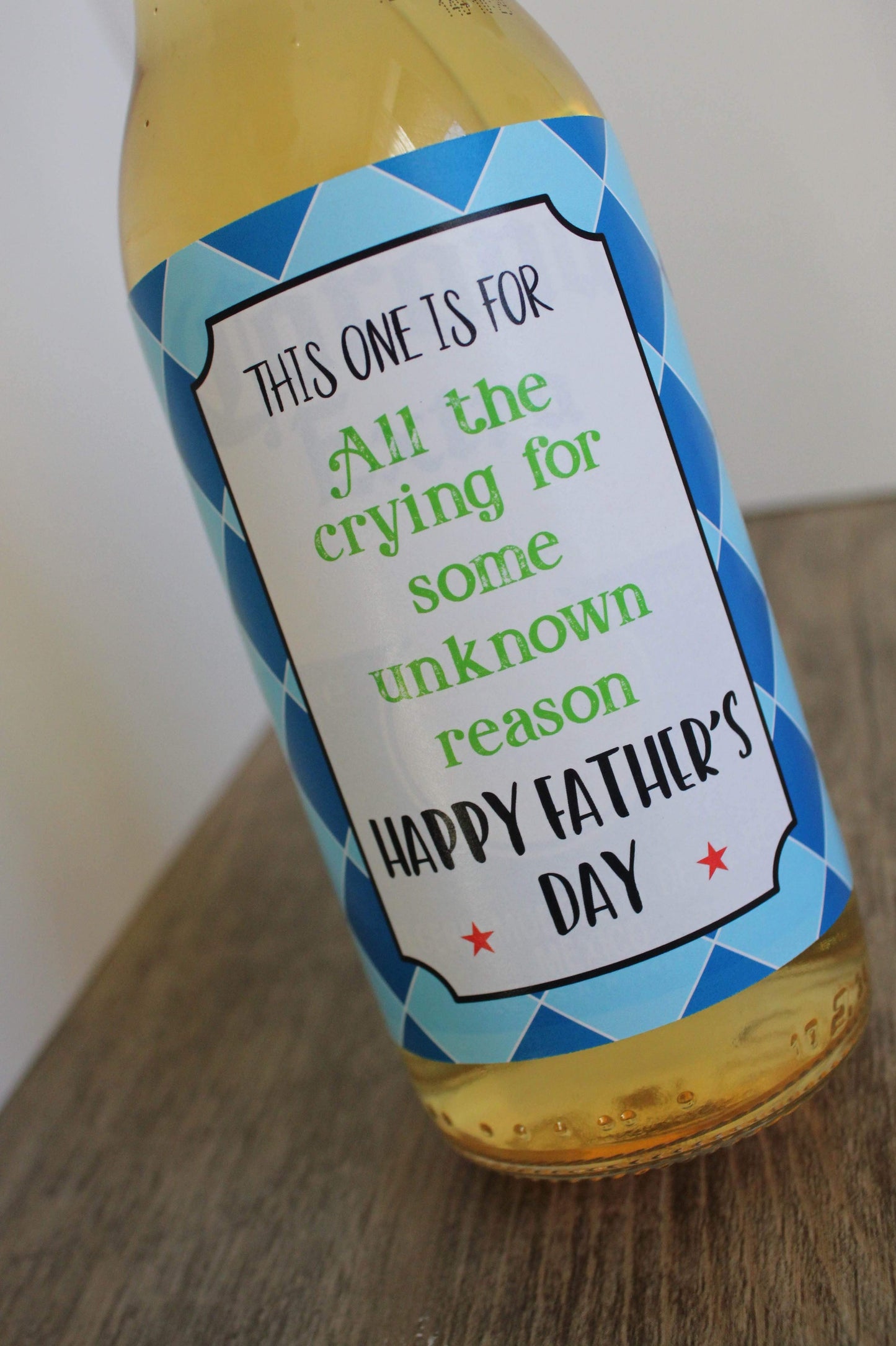 E&L Designs Personalised Beer Bottle Labels - First Father's Day