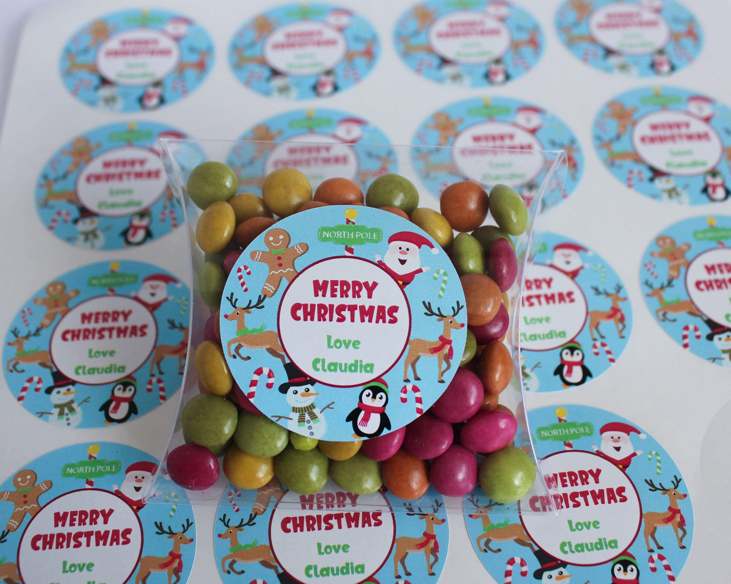 E&L Designs Personalised Children's Christmas Stickers