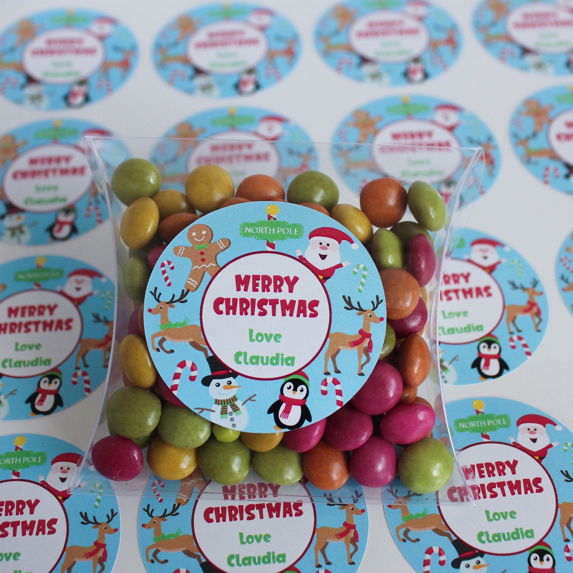 E&L Designs Personalised Children's Christmas Stickers