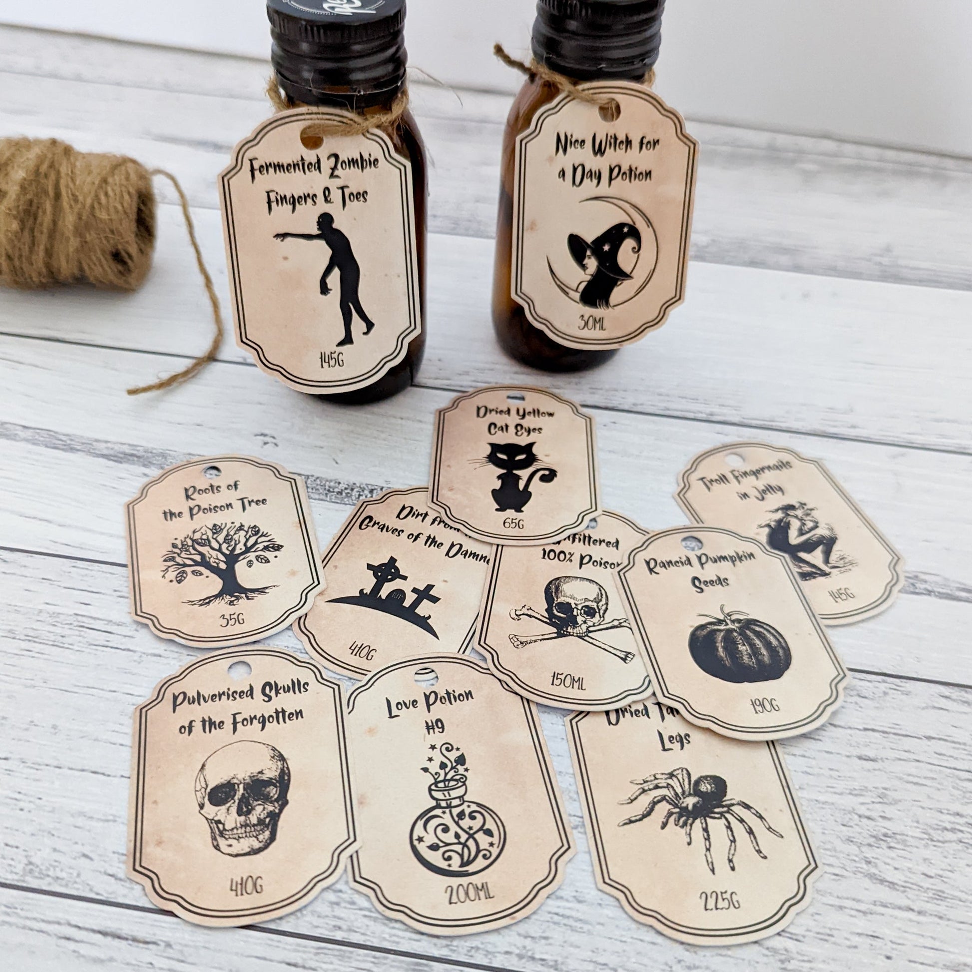 E&L Designs Potion Bottle Tags x12