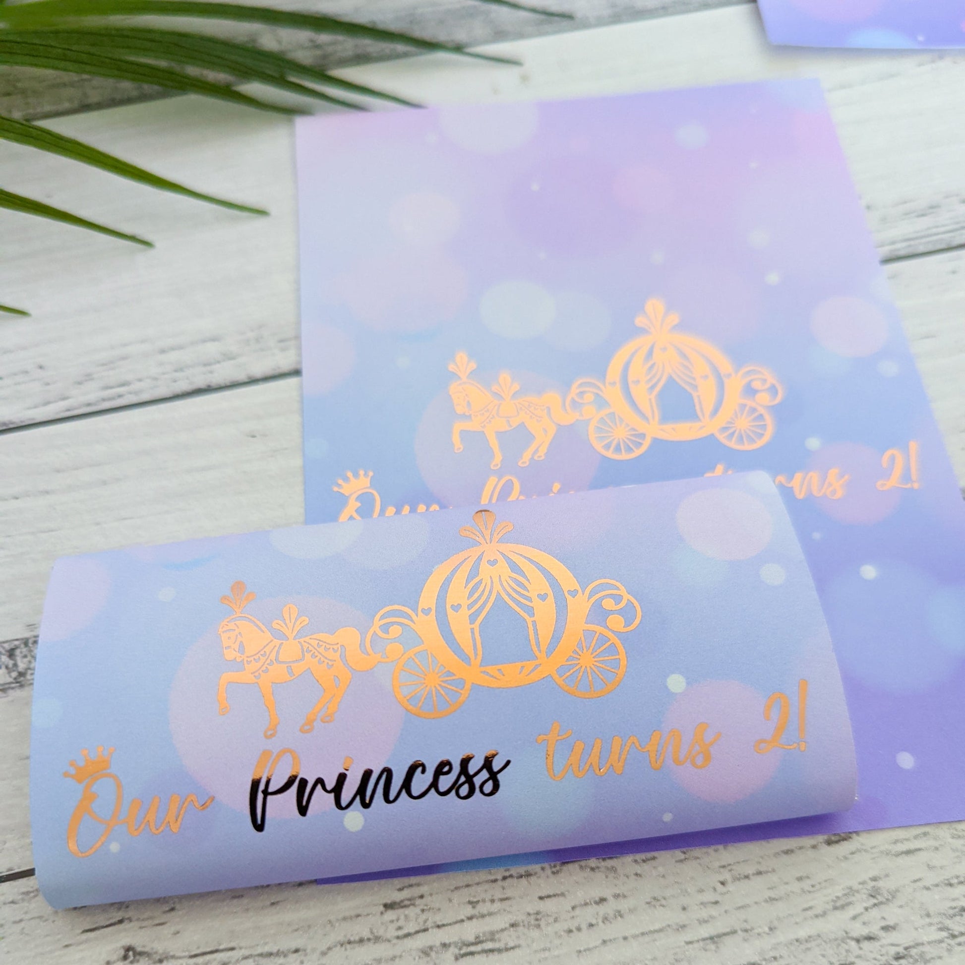 E&L Designs Princess Carriage Chocolate Wrappers, Set of 10