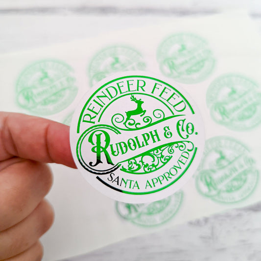 E&L Designs Reindeer Feed Foil Stickers