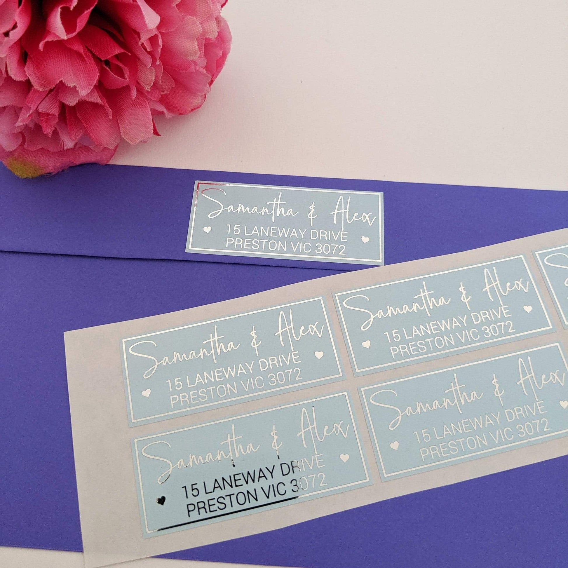 E&L Designs Return Address Labels - Colour with Foil