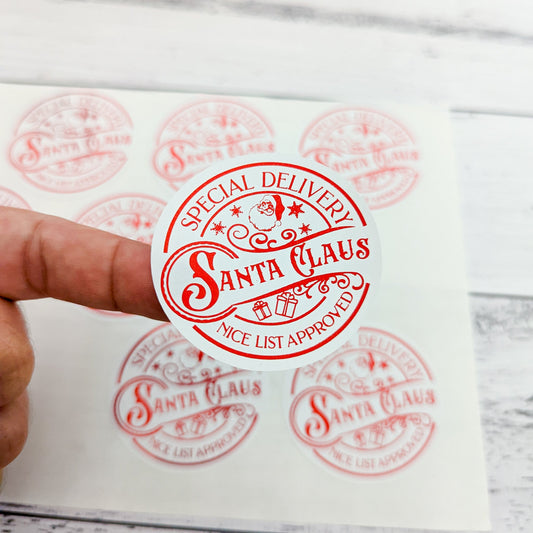 E&L Designs Santa Claus Official Delivery Stickers