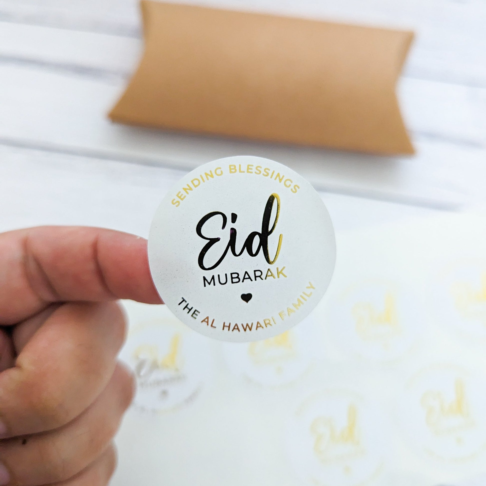 E&L Designs Sending Blessings Eid Mubarak Stickers