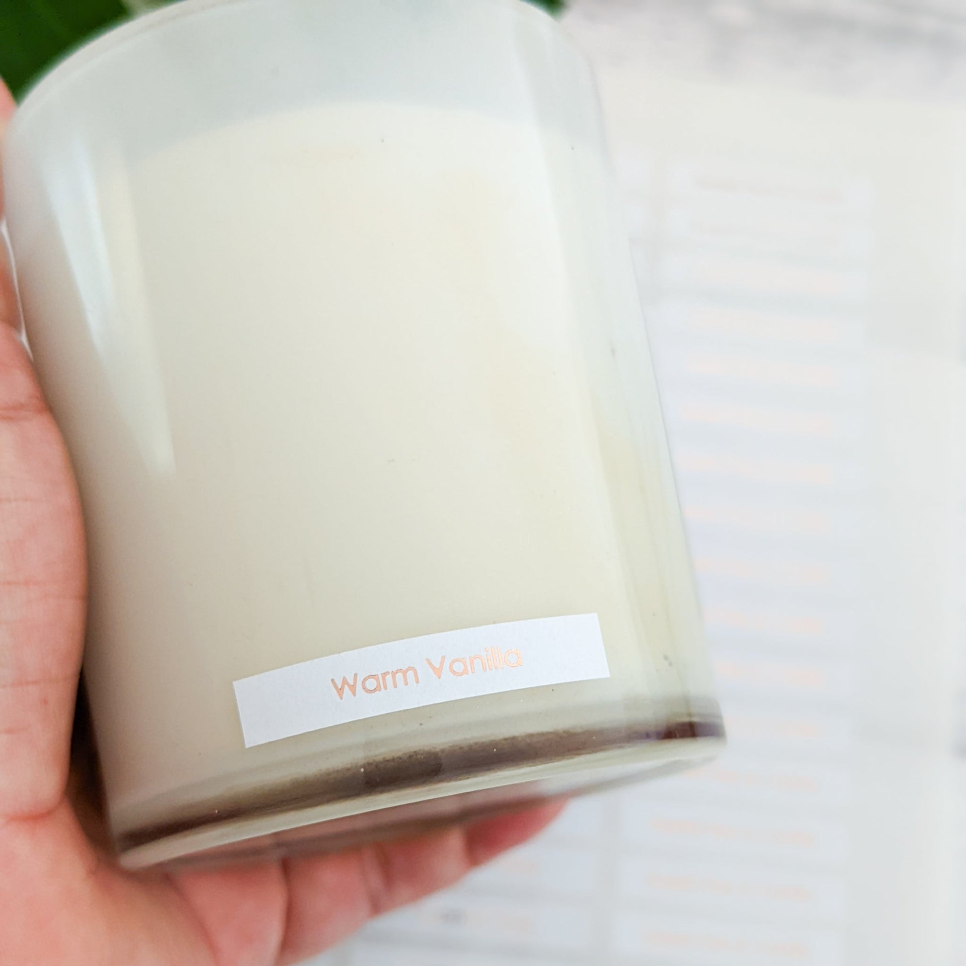 E&L Designs Small Scent Stickers for Candles - White with Foil