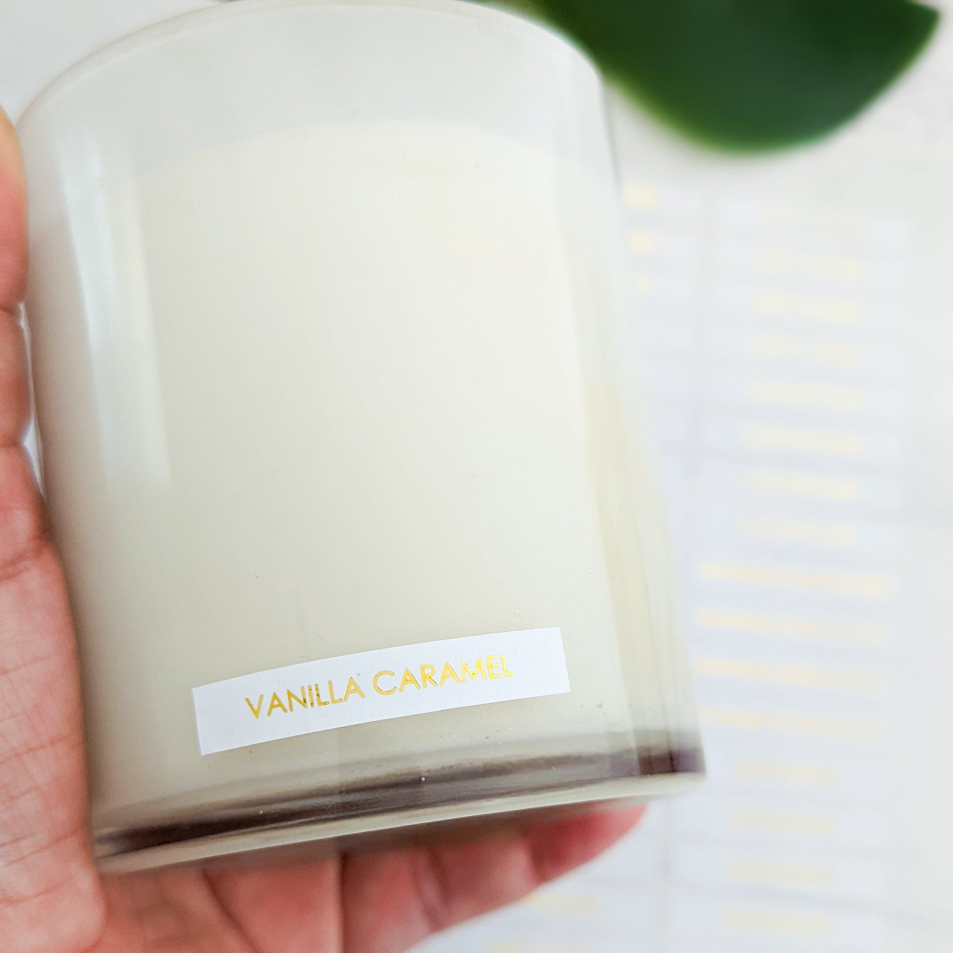 E&L Designs Small Scent Stickers for Candles - White with Foil