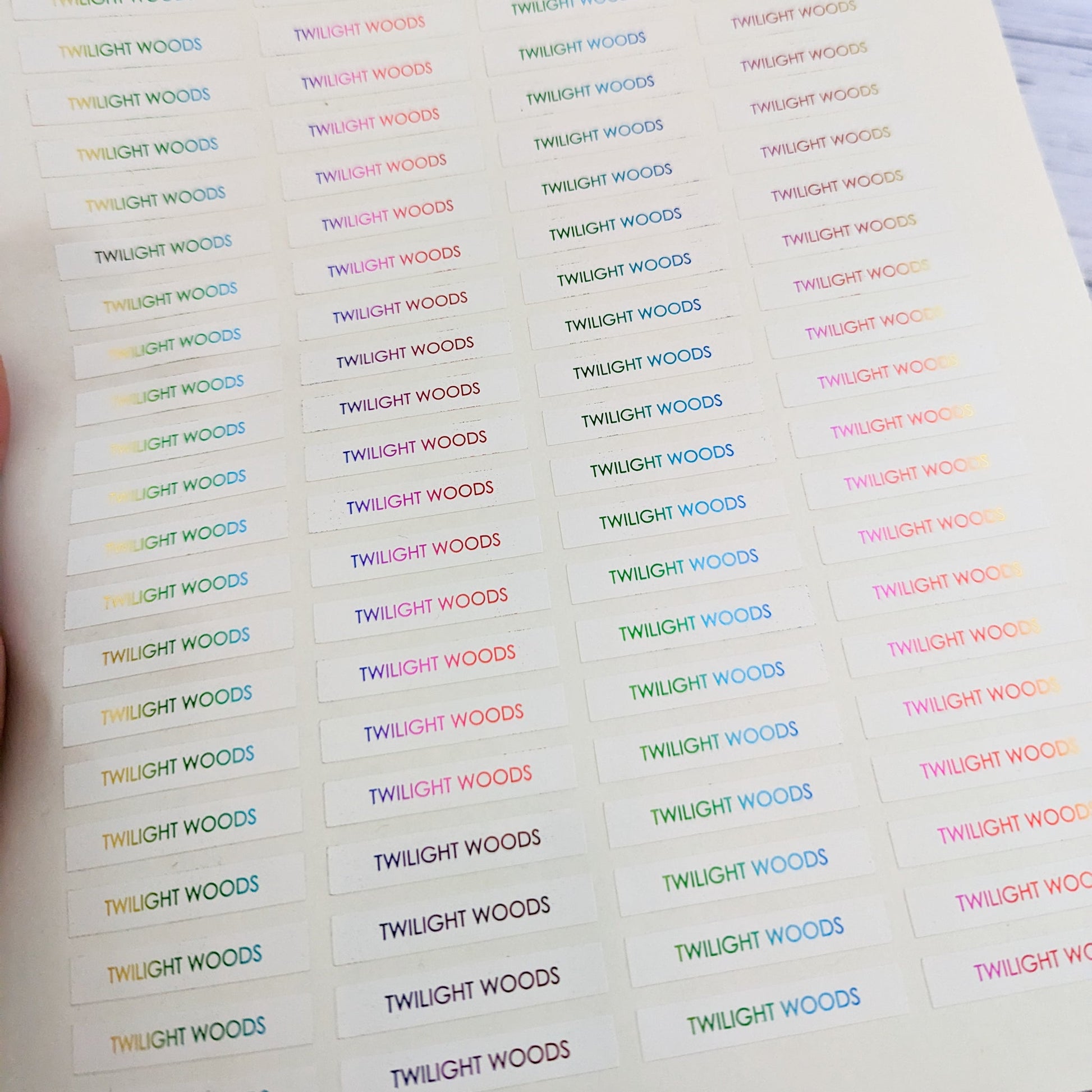 E&L Designs Small Scent Stickers for Candles - White with Foil