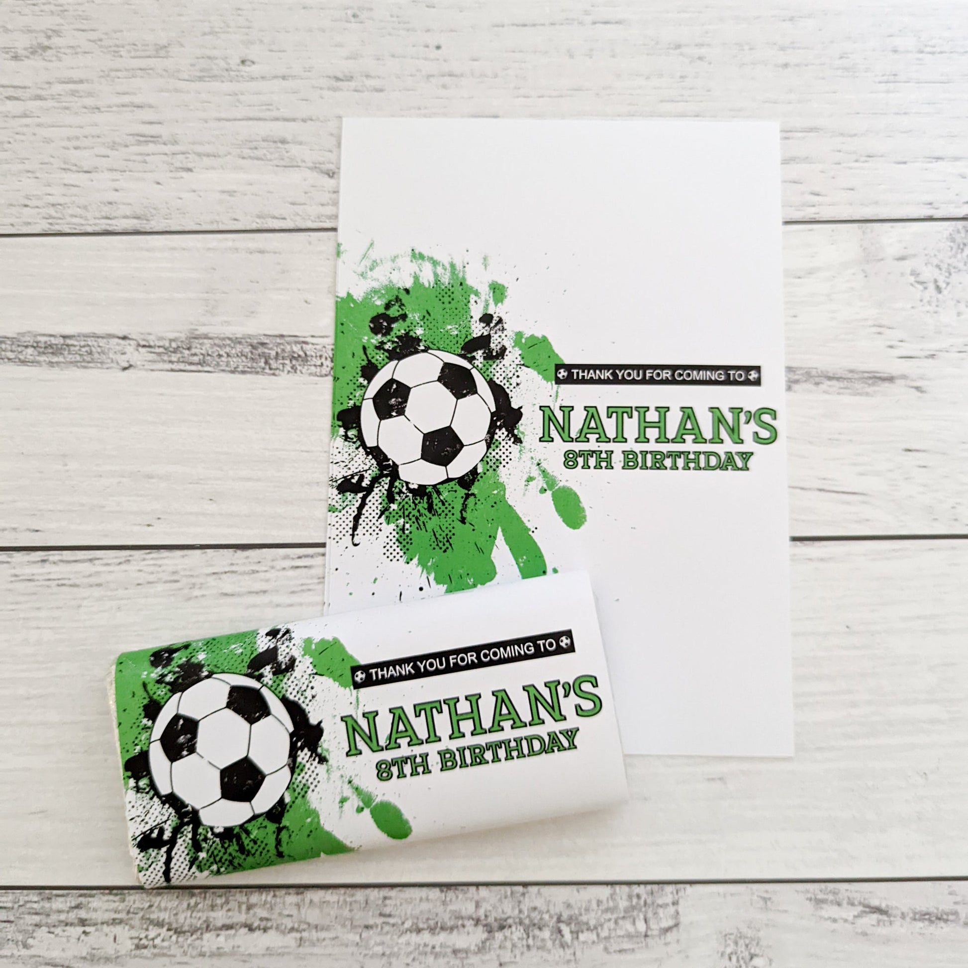 E&L Designs Soccer Printed Chocolate Wrappers, Set of 10