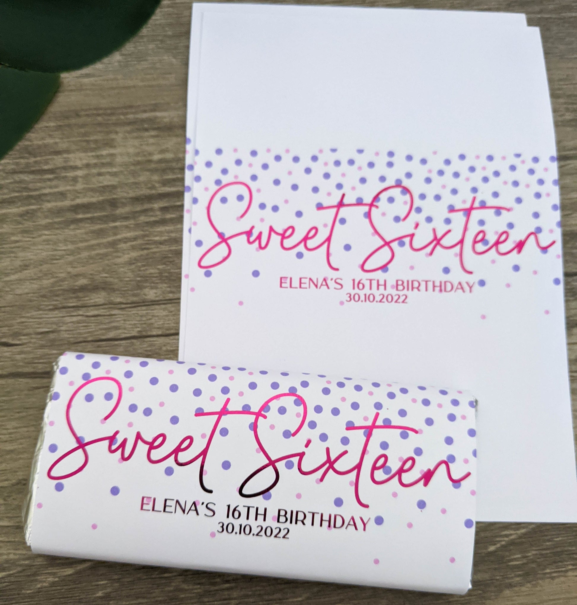 E&L Designs Sweet Sixteen Chocolate Wrappers, Set of 10