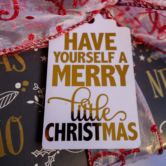 E&L Designs Traditional Foil Christmas Gift Tags - Pack of 10