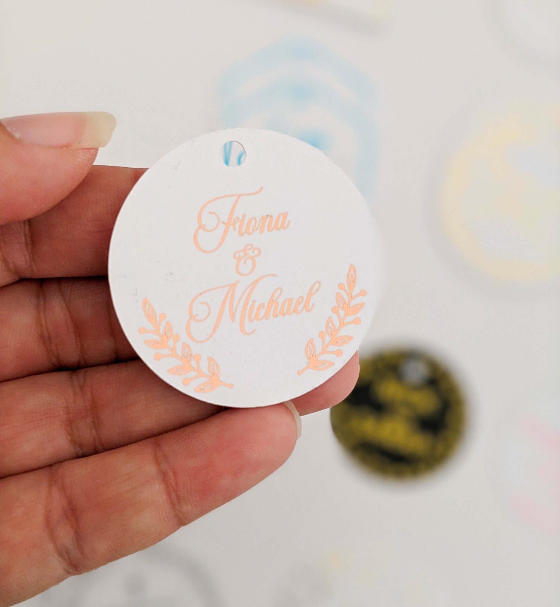 E&L Designs Wedding Tag Collection - Foil Gift Tags x10
