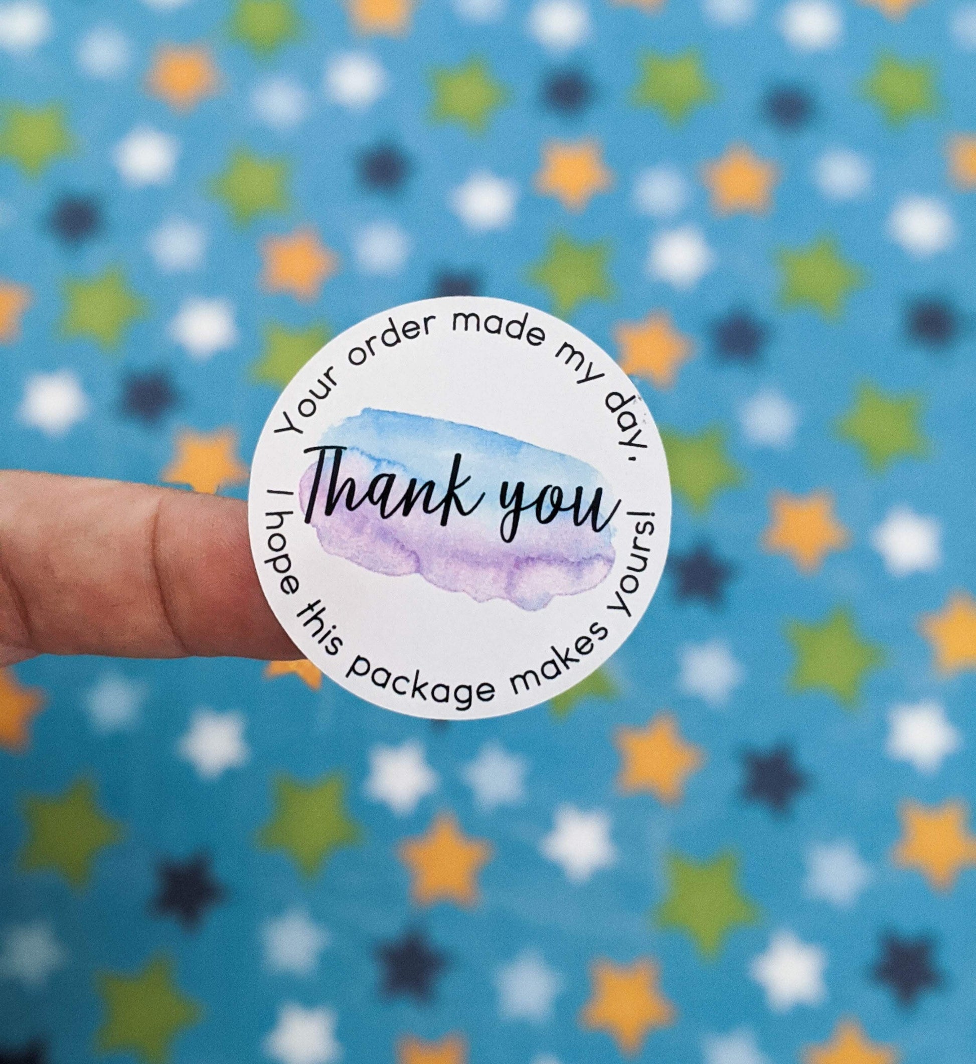 E&L Designs Your Order Made My Day Thank You Stickers