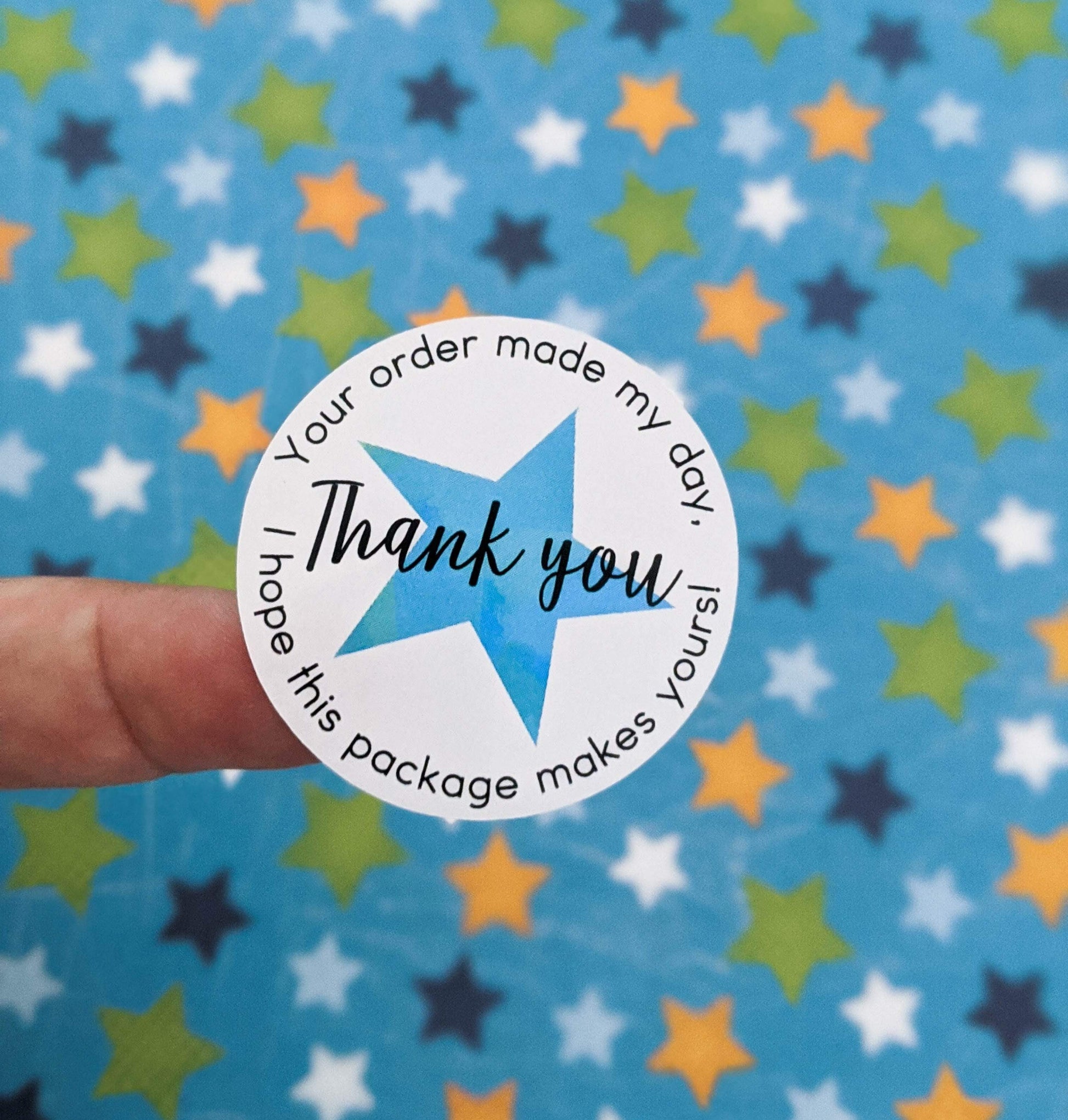E&L Designs Your Order Made My Day Thank You Stickers